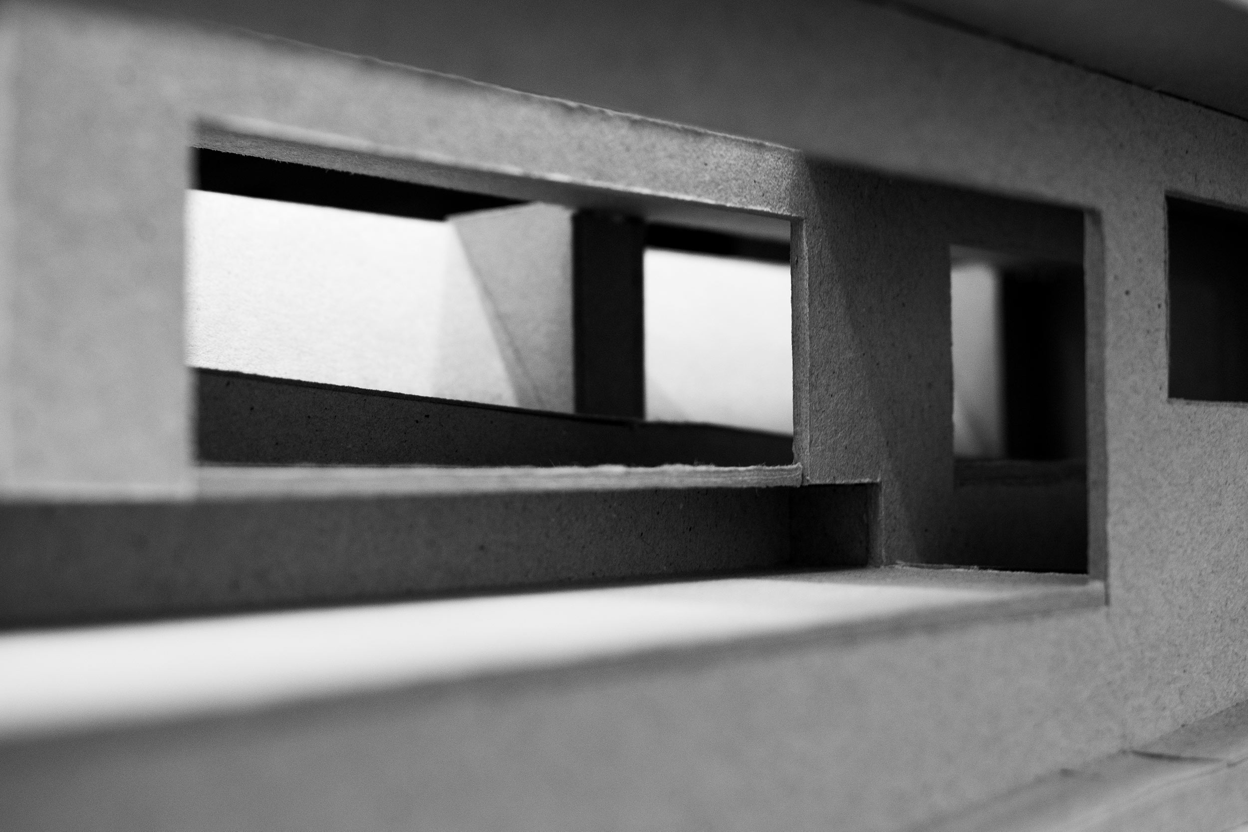 Ein Architekturmodell von Hubert Matthäus Pfaffenbichler für die Tu Wien in Studio Raumgestaltung.