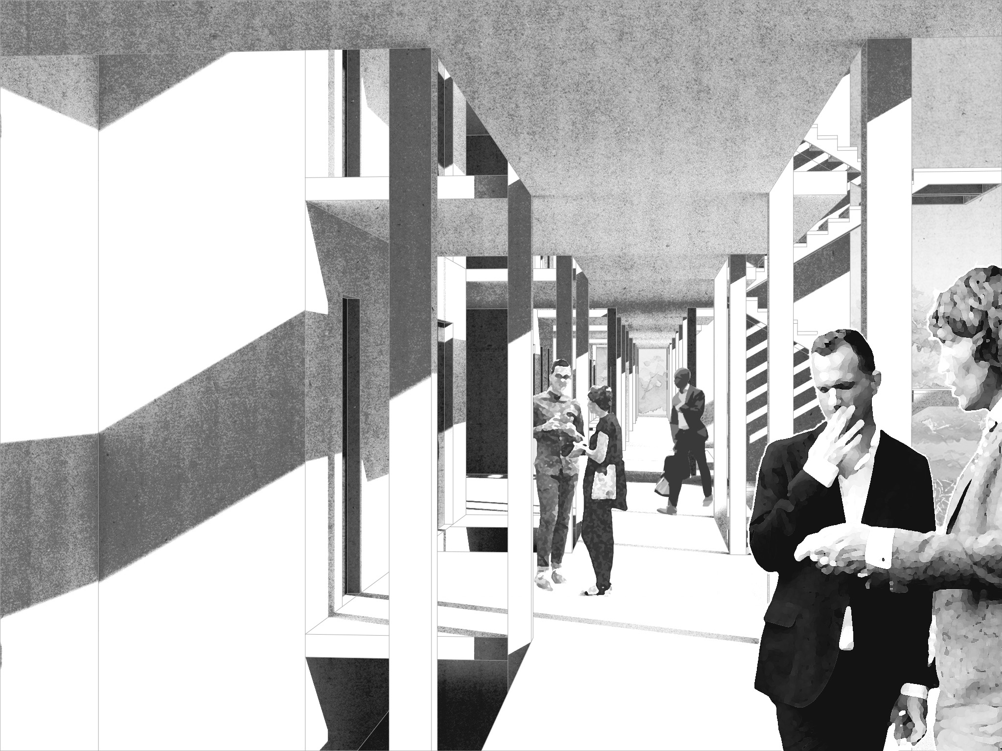 Studio Städtebau Collage - Hubert Matthaeus Pfaffenbichler.